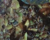 A picture of step 6 of Aloo Karele.