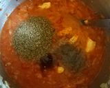 A picture of step 3 of Chicken arrabbiata stew with parmesan dumplings.