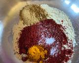 Achari bhindi okra recipe step 2 photo