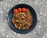 Hình bước làm 6 của món Hủ tiếu lứt sốt chả lụa tương đậu [Eat clean - Lose weight]