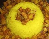 صورة لخطوة 1 من وصفة ارز مع بطاطا مقلية بالصلصة ولا أروع 🥘🥘🥘