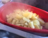 Une image de l'étape 2 de Écrasée de pommes de terre gratinée aux deux fromages.