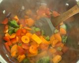 A picture of step 3 of Chickpeas soup (vegan).
