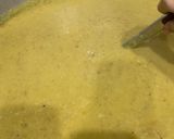 A picture of step 6 of Haleem with roti and jalebi.