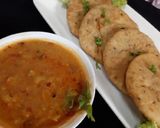 A picture of step 11 of Aalu Chana kachori and Aalu Chana bhaji.
