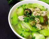 Hình bước làm 3 của món Canh Mướp Hương Nấu Thịt Viên