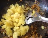 A picture of step 1 of Pineapple poha with Chinese twist.