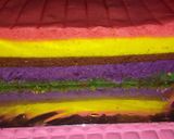 Foto langkah ke 4 dari resep Rainbow cake kukus.