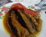 عکس مرحله 4 از دستور برنج با مشته بادمجون🍆🥓🍅