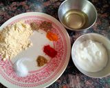 A picture of step 1 of Healthy breakfast - Moringa powder paratha with lahsuni raita.