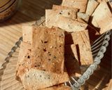 A picture of step 7 of Almond Flour Herb Crackers.