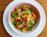 Foto langkah ke 6 dari resep Oseng Buncis Telur Wortel.