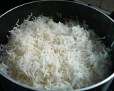 A picture of step 1 of Schezwan Rice.