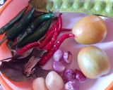 Foto langkah ke 1 dari resep 18. Tumis teri lotomjo (lombok tomat ijo).