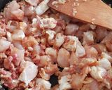 Tejfölös-baconös-csirkés penne recept fázis 3 fotója