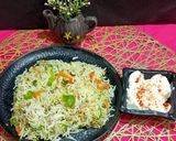 A picture of step 4 of Mung Sprouts, Capsicum Pulao.