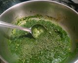 A picture of step 6 of Aloo Palak.