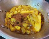A picture of step 2 of Aamer Tok Jhaal Misti Achar or Sweet,Sour and Spicy Mango Pickle.