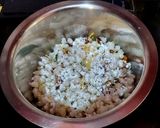 A picture of step 5 of Falhari Sabudana Chiwda.