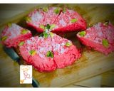 A picture of step 12 of Kolkata Special: Bhapa Sandesh- Strawberry Flavoured.
