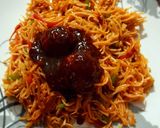 A picture of step 12 of Chicken Manchurian.