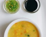 A picture of step 4 of Sweet Corn Soup.
