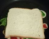 A picture of step 4 of Egg Sandwich with Veggies and Cheese *Vegetarian.