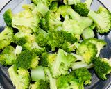 Hình bước làm 2 của món Cá chình kho tiêu ăn kèm bông cải xanh luộc