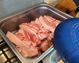 A picture of step 2 of Sonoran-Style Pork Belly Tacos.