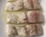 Foto del paso 4 de la receta: Perca con ajo y patatas al microondas