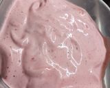 A picture of step 3 of Strawberry Spumone.