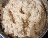 A picture of step 2 of Moong-masoor dal bhaji.