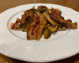 Foto del paso 3 de la receta: Setas boletus con calabacín y bacon