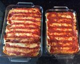 A picture of step 12 of Three Cheese, Spinach and Ham Cannelloni.