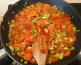 Foto del paso 3 de la receta: Arroz con verduras y salsa de setas