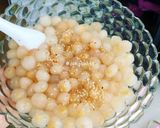 Hình bước làm 3 của món Chè Thạch Lá Dứa Trân Châu Nho Vừng 🍹