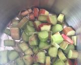 A picture of step 1 of Rhubarb, apple and berry crumble.