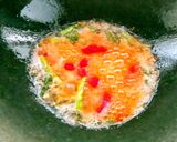A picture of step 4 of Dahi Aloo.