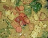A picture of step 2 of Pan grilled veg.