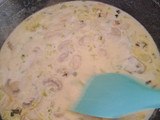 Salsa crema de champiñones