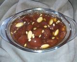 A picture of step 5 of Aloo Bukhara ki chutney.