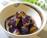 A picture of step 5 of Colorful Chinese-Style Steamed Eggplant for Bento (Microwave).