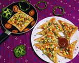 A picture of step 7 of Vegetable Toast.