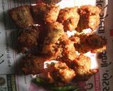 A picture of step 4 of Green gram dal vada.