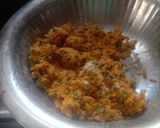 A picture of step 1 of Wheat atta rice and louky muthiya.