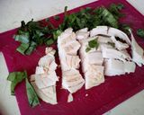 Tortilla kelbimbóval, sajttal, sonkával és medvehagymával töltve recept fázis 2 fotója