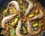 Foto del paso 6 de la receta Paella de choco y verduras🐙🥘🦐
