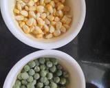 A picture of step 2 of Corn Peas Biryani.