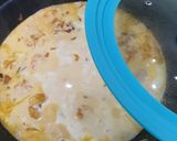 Foto del paso 5 de la receta: Garbanzos al curry con gambones y salmón sobre leche de coco