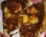 صورة لخطوة 3 من وصفة كريب بالتفاح والنوتيلا 🍫🍫🍫🌰🌰🌰